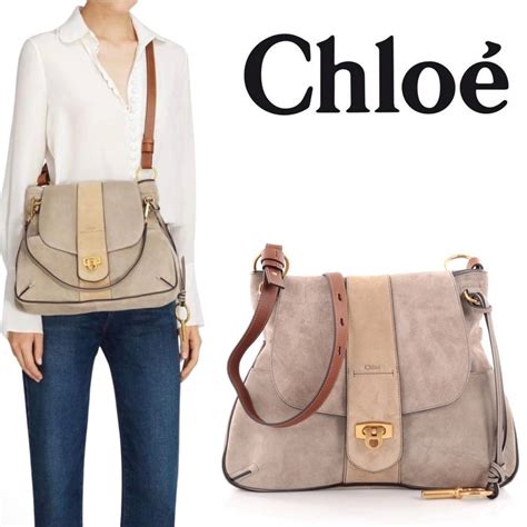 chloe bag suede lexa|Lexa Medium Cross Body Bag In Suede & Smooth Calfskin .